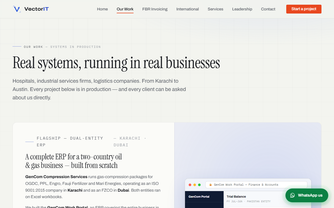 Custom software case studies